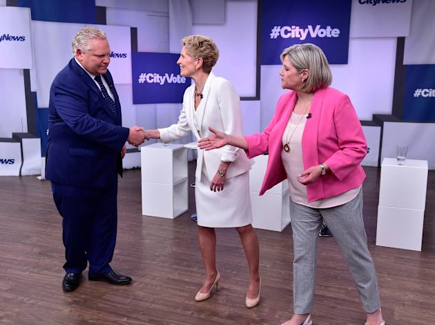 Image result for images of ontario electoral debate